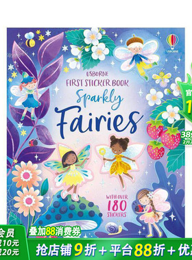 【现货】苐一本贴纸书：亮闪闪仙子 First Sticker Book Sparkly Fairies 英文儿童趣味英语早教进口书绘本