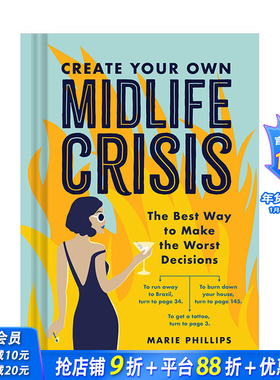 【现货】制造你自己的中年危机Create Your Own Midlife Crisis 趣味人生指南 心灵励志治愈 三十岁人生转折之路 英文进口书