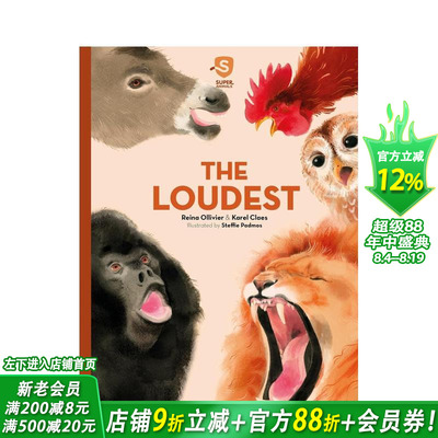 【现货】超*动物4：响亮的动物 进口英文原版 Super Animals：The Loudest 精装儿童科普插画绘本 英文原版进口书