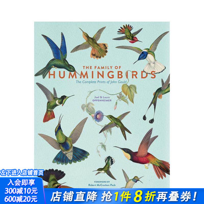 【预售】蜂鸟家族:约翰·古尔德绘画全集 The Family of Hummingbirds: The Complete Prints of John Gould 英文社会科学进口书