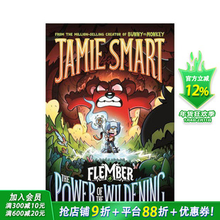 【预售】弗莱姆伯岛4：荒野之力 Flember4 插画家Jamie Smart儿童奇幻冒险系列 英文儿童桥梁章节故事 英语拓展阅读进口书