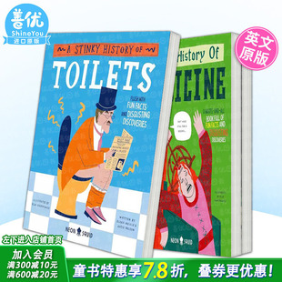 【现货多册选拍】古怪的历史：病态的医学史/厕所史/失败史 Wacky Histories:A Sick History of Medicine英文儿童趣味科普进口书
