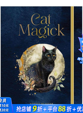 【预售】猫咪魔法：周计划/月计划手账本 Cat Magick: Undated Weekly and Monthly Planner 原版笔记本Notebook 正版进口书