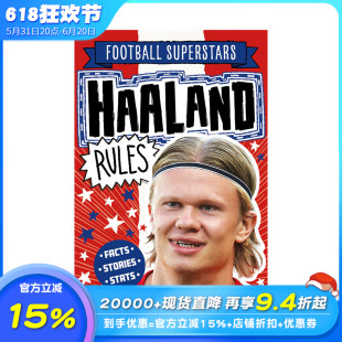 Football Superstars 6岁 Haaland 英文原版 现货 足球明星特辑：哈兰德 Rules 儿童英语初级