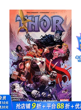 【预售】英文漫画 雷神索尔 卷5：撒诺斯的遗产 Thor By Donny Cates Vol. 5: The Legacy Of Thanos 原版英文漫画 正版进口书籍