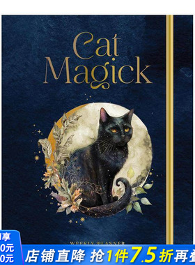 【预售】猫咪魔法：周计划/月计划手账本 Cat Magick: Undated Weekly and Monthly Planner 原版笔记本Notebook 正版进口书