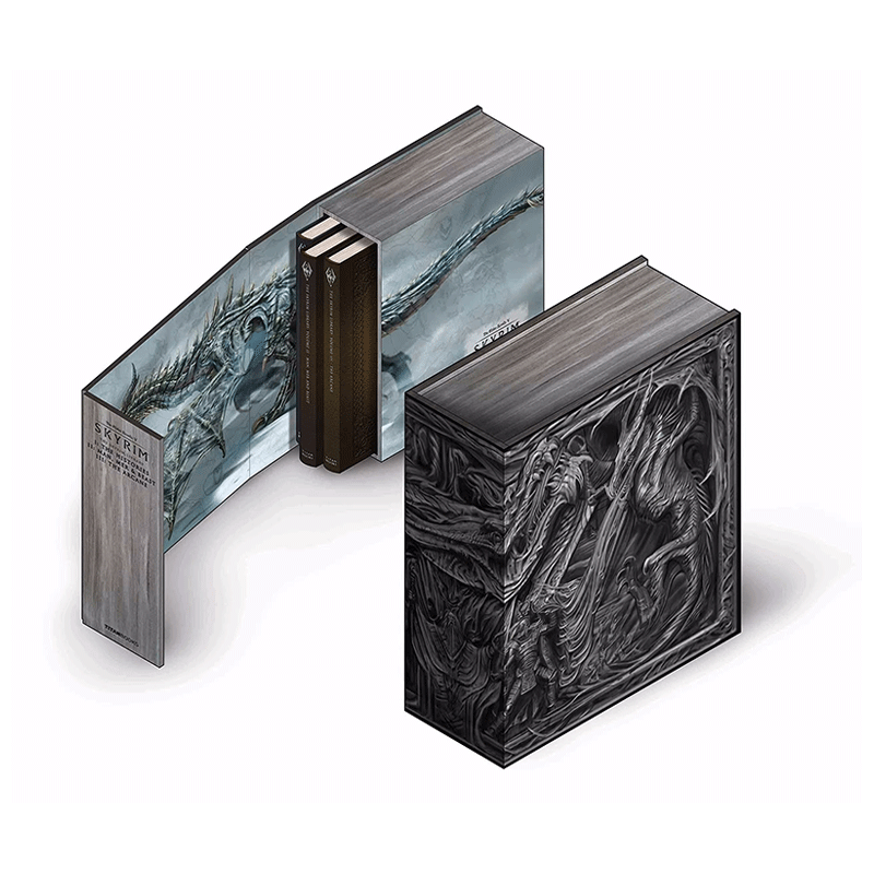 【预售】上古卷轴5：天际卷1-3 精装收藏套装 英文原版 The Skyrim Library - Volumes I, II & III (Box Set) 游戏设定集 善优