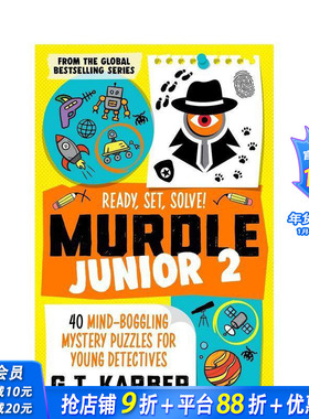 【现货】少年谜团2：准备 开始 解决！ 【Murdle Puzzle】Murdle Junior 2 畅销系列 年轻侦探神秘谜题 原版英文 正版进口书