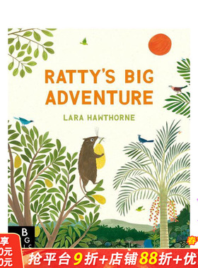 【预售】小老鼠的大冒险 Ratty's Big Adventure 英文儿童插画故事绘本 进口童书