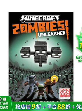【预售】我的世界：僵尸来袭！ Minecraft: Zombies Unleashed! 英文儿童故事绘本 英语拓展阅读进口童书