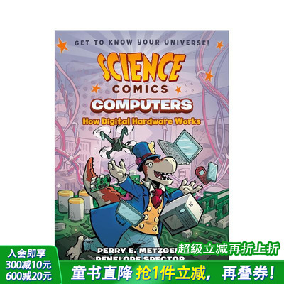 【预售】计算机：数字硬件的工作原理（平装） 【Science Comics】Computers 英文儿童漫画故事 英语拓展阅读进口书