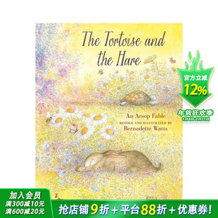 【预售】【Bernadette Watts】龟兔赛跑 The Tortoise and the Hare 英文儿童插画故事绘本 进口童书