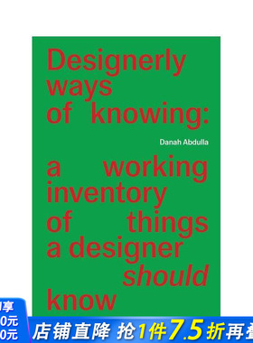 【预售】设计师的认知方式 Designerly Ways of Knowing 原版英文综合设计 正版进口书