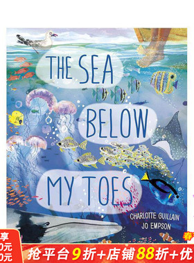 【预售】【手风琴书】我脚下的海 【Look Closer】The Sea Below My Toes 英文儿童插画科普故事绘本 进口童书
