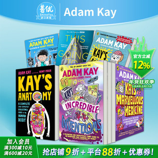 【现货】凯的神奇发现【Adam Kay多款选拍】十岁儿科医生德克斯特/解剖学/神奇药学Kay’s Incredible 亚当·凯幽默儿童科普英文书
