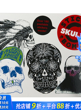 【现货】Book Review: Stickerbomb Skulls   骷颅头贴纸