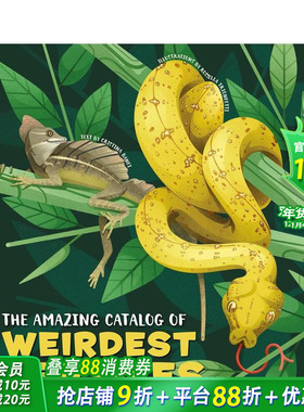 【预售】神奇爬行动物图鉴 The Amazing Catalog of Weirdest Reptiles 英文儿童插画科普故事绘本 进口童书