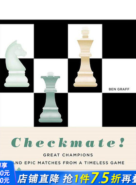 【预售】将军！永恒棋局中的伟大与史诗对决 Checkmate!  原版英文运动 正版进口书