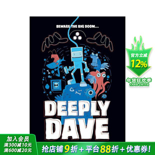 【现货】深海戴夫 Deeply Dave 英文儿童漫画故事书 英语拓展阅读进口书