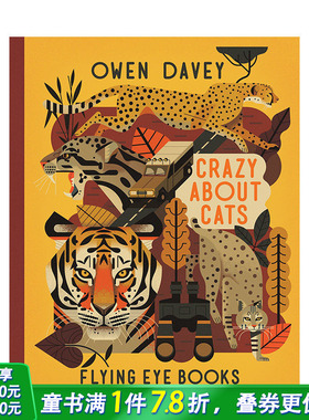 【现货】【插画师Owen Davey】Crazy About Cats 疯狂的猫 儿童艺术绘本【善优童书】