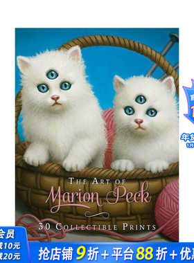 【现货】【9782374951119】明信片：马里恩·派克的艺术:30张可收藏的明信片 The Art of Marion Peck 英文进口 创意文创节日送礼