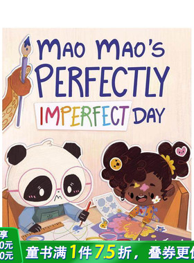 【现货】毛毛不完美却完美的一天 Mao Mao's Perfectly Imperfect Day 英文儿童插画故事绘本 进口童书