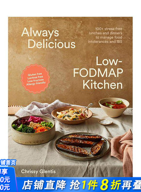 【预售】低FODMAP美味厨房 100+道轻松料理，应对食物敏感与肠易激综合征  原版英文餐饮生活美食 低发漫饮食 正版进口书