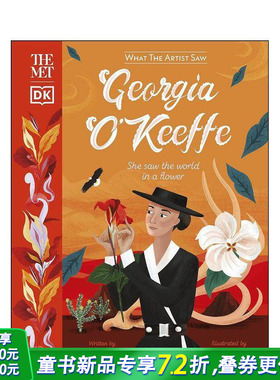 【现货】【DK儿童艺术】【透过艺术家之眼】乔治亚·奥基夫：她在一朵花中看世界Georgia O’Keeffe 英文名人故事艺术启蒙绘本