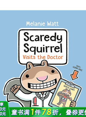 【现货】英文原版 害怕的松鼠去看医生 【胆小鬼松鼠】Scaredy Squirrel Visits the Doctor 英文儿童故事绘本 进口原版书籍