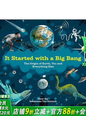 【现货】它始于一次大爆炸：地球、你和其他一切的起源 It Started with a Big Bang 英文儿童插画故事绘本 进口童书