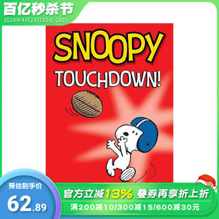 【预售】史努比：触地得分 Snoopy: Touchdown! 原版英文儿童漫画 英语拓展阅读进口书