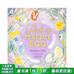 进口童书 英国插画师Jarvis 英文儿童插画故事绘本 Egg Perfect Pick 平装 挑个完美复活节彩蛋 预售