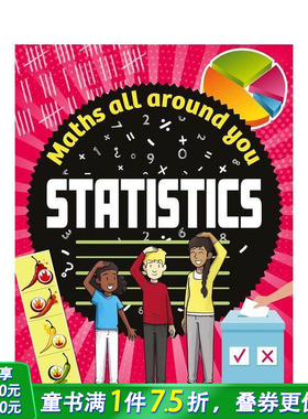 【现货】【数学无处不在】统计篇(精装) Maths All Around You: Statistics 英文儿童插画科普绘本 进口童书