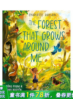 【现货】【手风琴书】环绕我的森林 【Look Closer】 英文儿童插画科普绘本 进口童书 森林生态系统