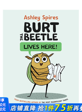 【预售】英文原版 甲壳虫伯特住在这里! Burt the Beetle Lives Here! 英文漫画 正版进口书籍 善优图书