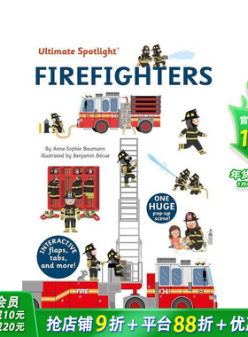 【现货】【焦点翻翻立体书】消防员 【Ultimate Spotlight】Firefighters 英文儿童趣味互动科普绘本 英语进口童书