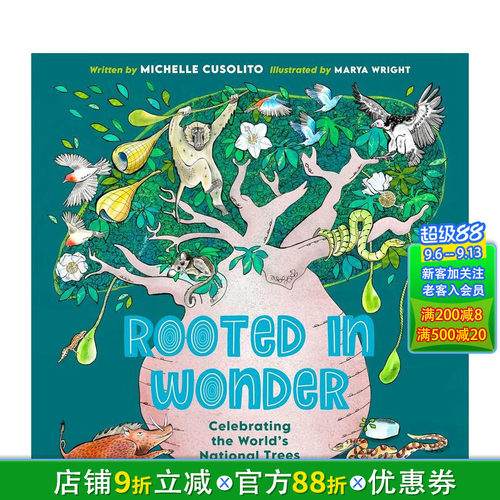 【现货】扎根于奇迹 Rooted in Wonder 英文儿童插画科普故事绘本 进口童书
