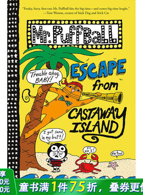 【现货】Mr. Puffball: Escape from Castaway Island，帕夫伯先生:英文原版图书籍进口正版 Lombardo 儿童分阶阅读（*版）