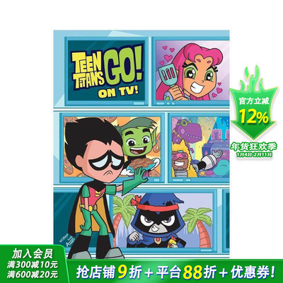 【预售】DC漫画 少年泰坦出击！上电视啦！ Teen Titans Go! On TV! 英文儿童漫画故事  英语拓展阅读进口书