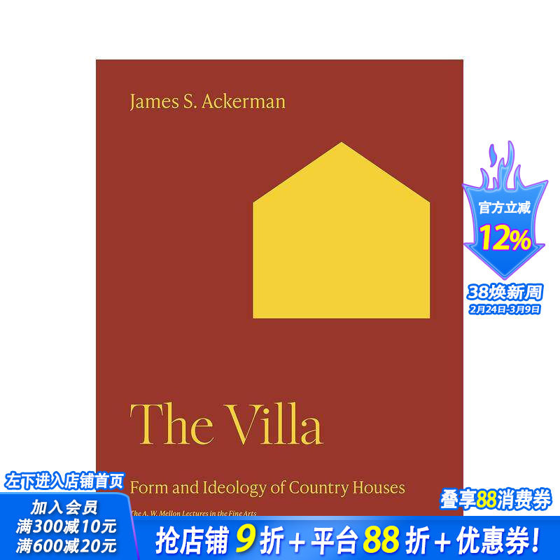 【预售】【梅隆艺术讲座丛书】别墅：乡村住宅的形式和思想体系 Form and Ideology of Country Houses 英文建筑设计 正版进口书
