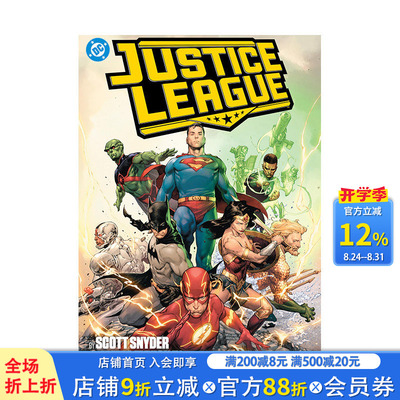 【现货】DC漫画 正义联盟 by斯科特·斯奈德和詹姆斯·泰尼翁四世 合集卷2 Justice League by Scott Snyder and James英文漫画书