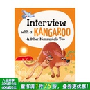 Kangaroo 现货 with and Too儿童插画绘本精装 动物采访 Marsupials 英文原版 进口图书 袋鼠与其它有袋动物Interview Other