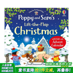 with Lift the 含倒数日历 and 英文儿童 Calendar 原版 翻翻圣诞书 Poppy Sam Christmas Flap Advent 波比和山姆 预售