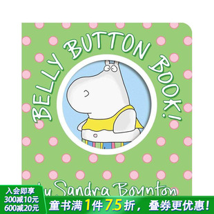Book 英语早教进口童书 肚脐 Board Belly 河马 Boynton 英文儿童艺术插画故事绘本 Button 预售