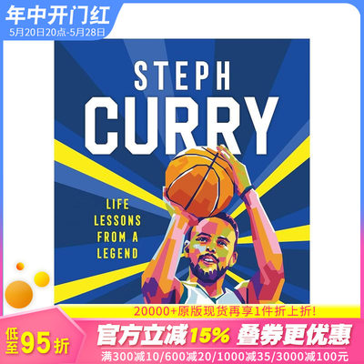 【预售】【传奇人物课堂】斯蒂芬·库里 NBA三分球之王 【Life Lessons from a Legend】Steph Curry 英文文学传记 正版进口图书