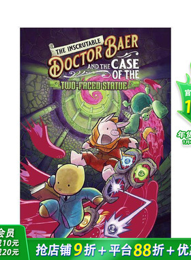 【现货】神秘的贝尔博士与双面雕像案The Inscrutable Doctor Baer and the Case of the Two-Faced Statue英文儿童故事书拓展阅读