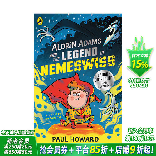 【现货】英文原版 奥尔德林·亚当斯与奈姆斯维斯传奇Adams and the Legend of Nemeswiss 10岁+儿童分*桥梁阅读英语故事进口图书