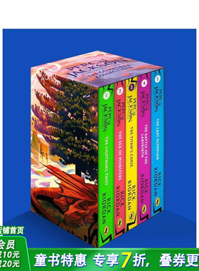 【预售】波西·杰克逊与奥林匹亚众神 5册盒装 Percy Jackson and the Olympians Boxset 英文小说故事 英语拓展阅读进口书
