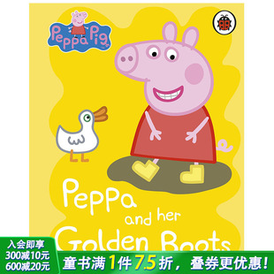 pig 善优童书 英文儿童绘本 Golden 预售 peppa Boots 绘本小猪佩奇Peppa 英文版 金色靴子 and 佩奇和她 her