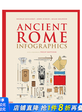 【现货】英文原版 古罗马：信息图表 Ancient Rome: Infographics 英文人文历史 正版进口书籍 善优图书